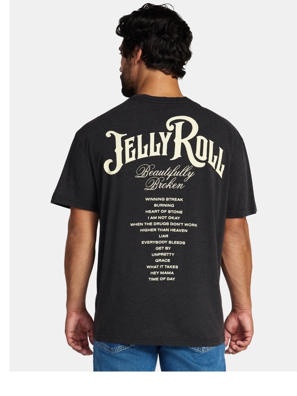 Jelly Roll gray Graphic Skull Tee - Jelly Roll - Picture 3 of 6